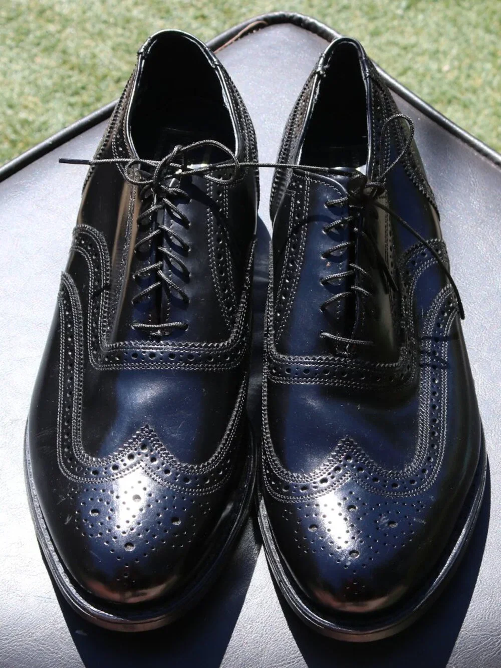 Stuart McGuire Full Brogue Short wing Oxford dress shoes